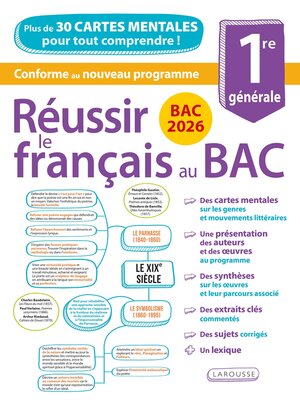cover image of Réussir le français au Bac en cartes mentales spécial BAC 2026